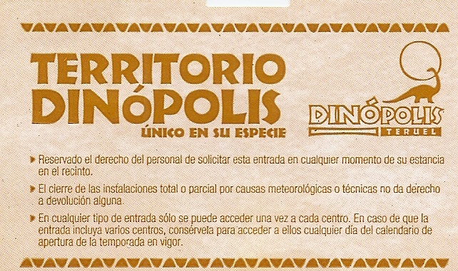 Entrada Territorio Dinópolis - Teruel - Aragón - España (1)